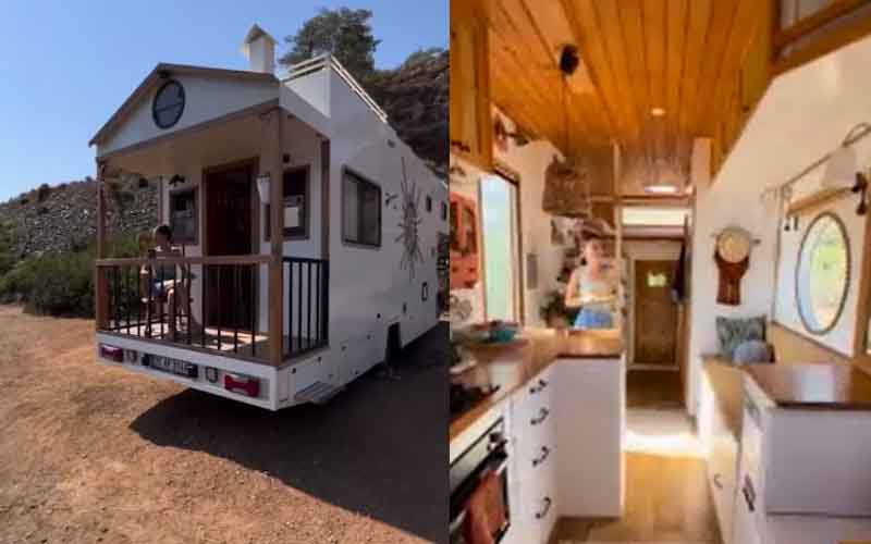 Video: Paar lebt an Bord eines faszinierenden Wohnmobils