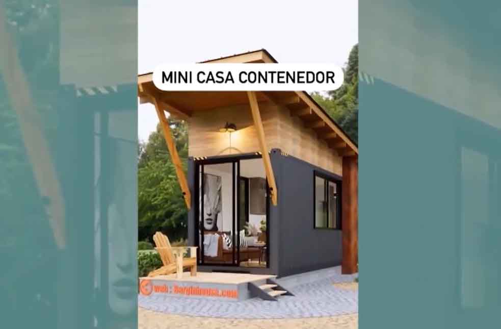 Dieses Containerhausprojekt hat sogar eine Badewanne; sehen Sie sich das Video an