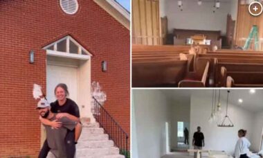 Casal compra igreja e transforma em enorme casa para os filhos