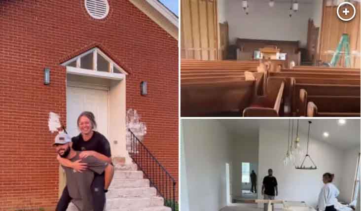 Couple Buys Church and Transforms It into a Huge Home for Their Children