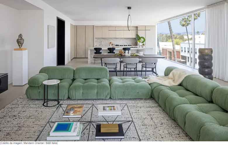 4 regras de design para aprender neste apartamento 'minimalista e acolhedor' em Beverly Hills
