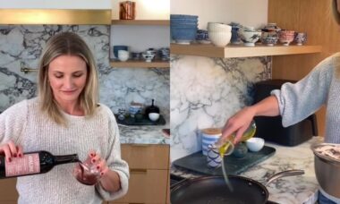 Como as prateleiras abertas de Cameron Diaz tornaram minha cozinha pequena mais charmosa