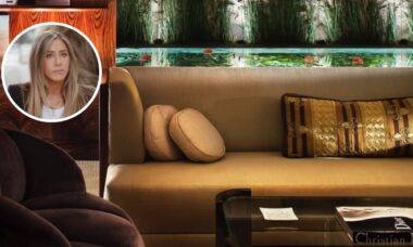 O lounge de jardim de Jennifer Aniston é o mais glamouroso que já vimos — saiba por que a iluminação é o grande destaque
