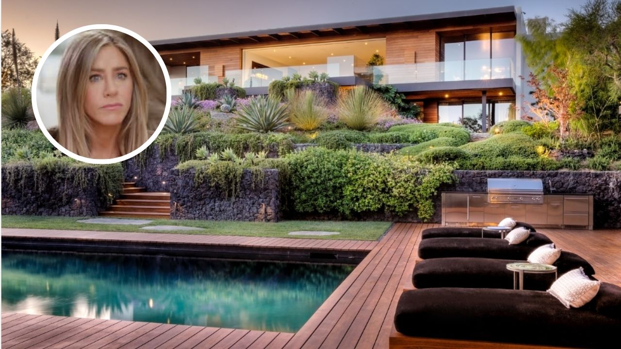 Descubra o segredo de Jennifer Aniston para uma área de piscina perfeita 