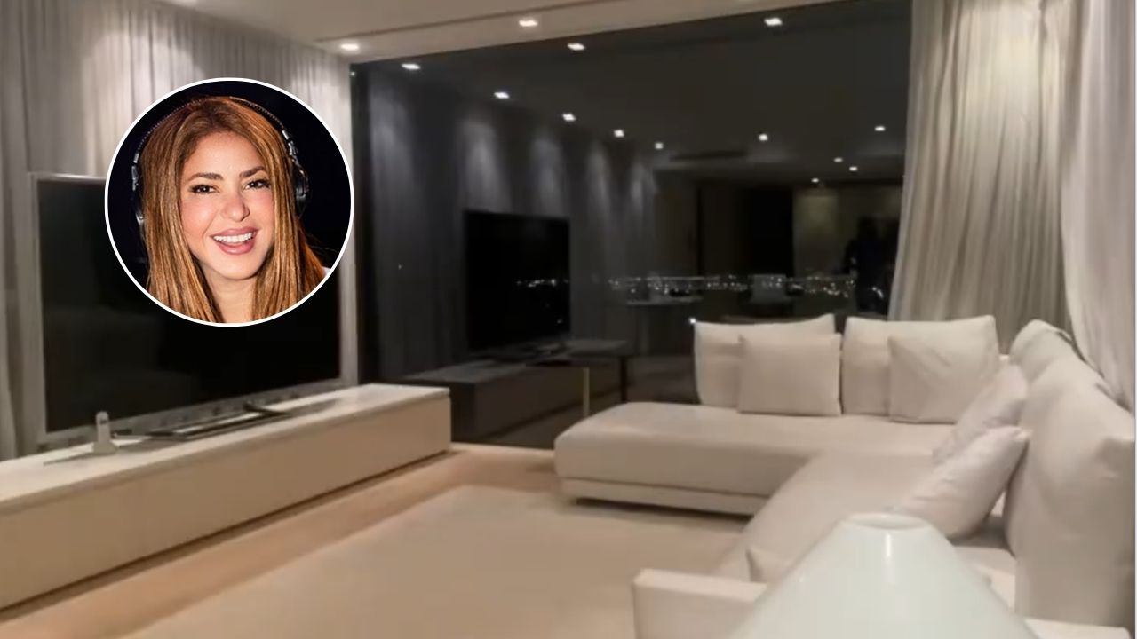 O layout aberto da sala de Shakira em Barcelona mudou minha visão sobre design de interiores
