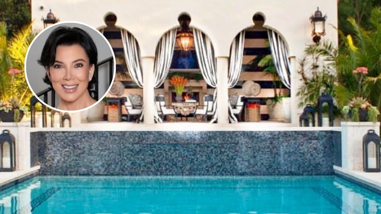 A piscina do quintal de Kris Jenner dita tendência para 2025: luxo habitável e glamour atemporal