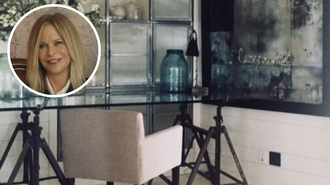 „Niedoskonały” detal w wejściu Meg Ryan, który odmienia nowoczesny styl farmhouse