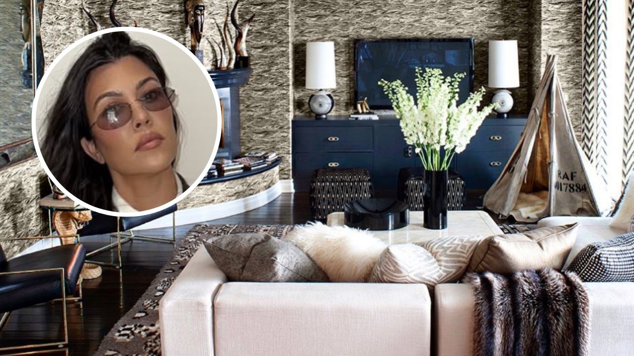 Kourtney Kardashian ensina como usar móveis grandes em salas pequenas – truques de designers para um espaço elegante
