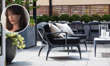 O arranjo de assentos de Anne Hathaway que designers aprovam – perfeito para ambientes internos e externos