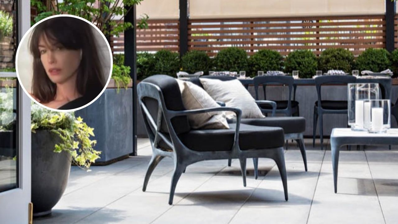 O arranjo de assentos de Anne Hathaway que designers aprovam – perfeito para ambientes internos e externos
