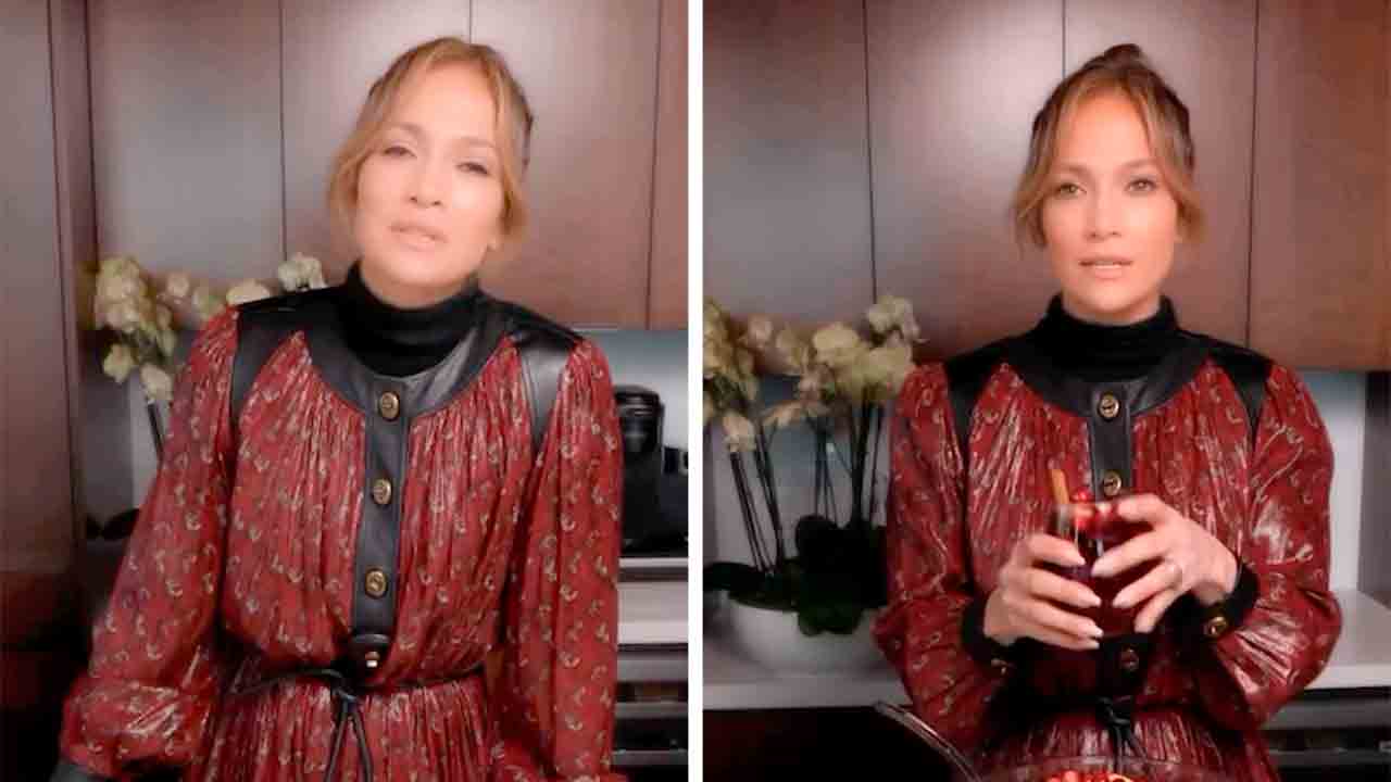 O estilo de Jennifer Lopez inspira: madeira escura é a nova tendência das cozinhas em 2025. Reprodução/Instagram