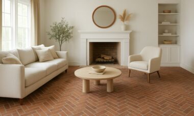 A tendência de pavimentação em espinha de peixe que promete dominar as casas em 2026