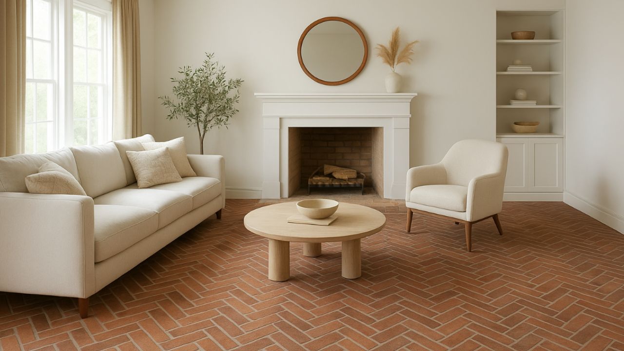 A tendência de pavimentação em espinha de peixe que promete dominar as casas em 2026