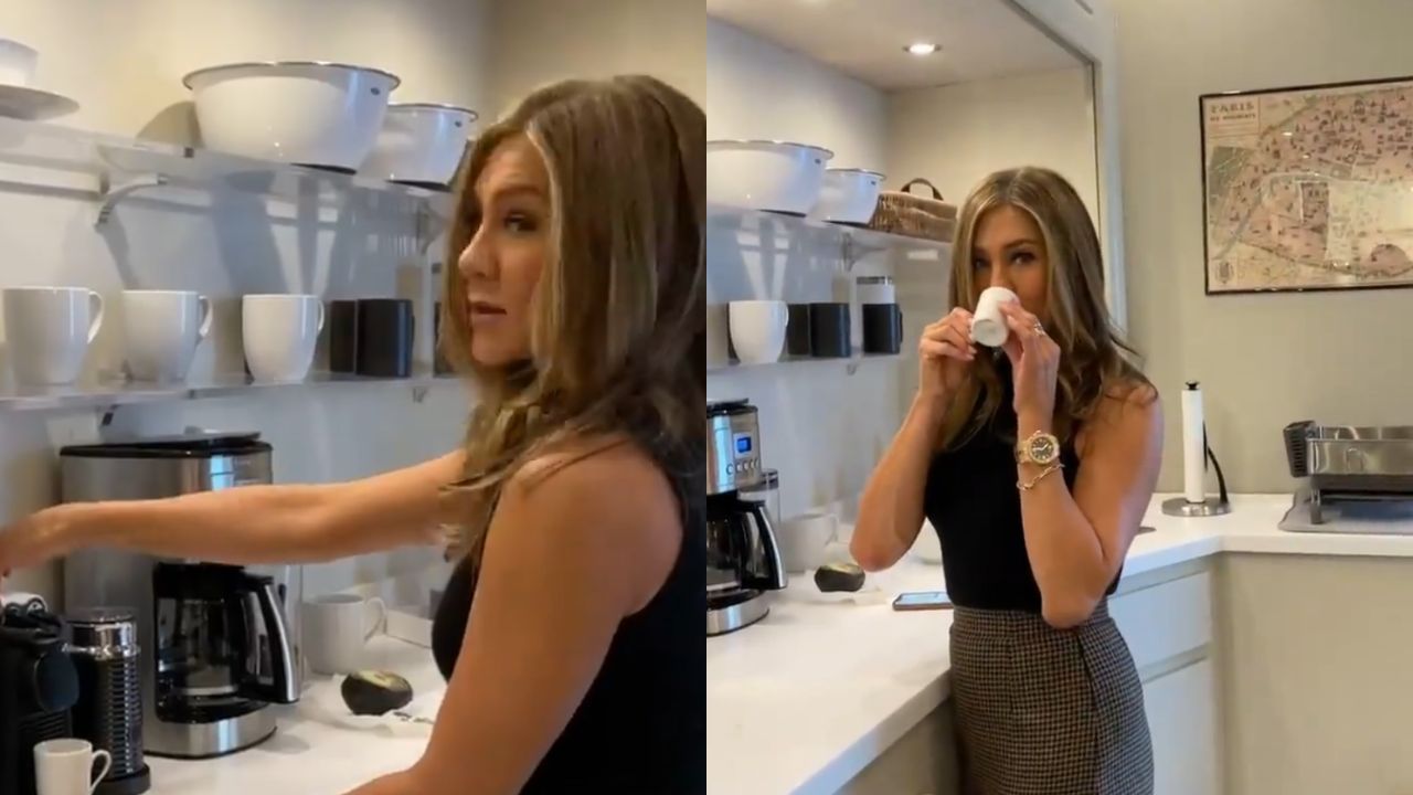 As prateleiras abertas de Jennifer Aniston mostram como unir beleza e funcionalidade na cozinha