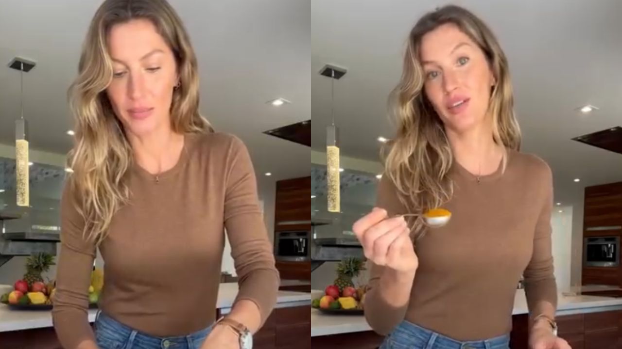 A ilha de cozinha de Gisele Bündchen prova como o contraste pode transformar materiais simples em luxo sofisticado