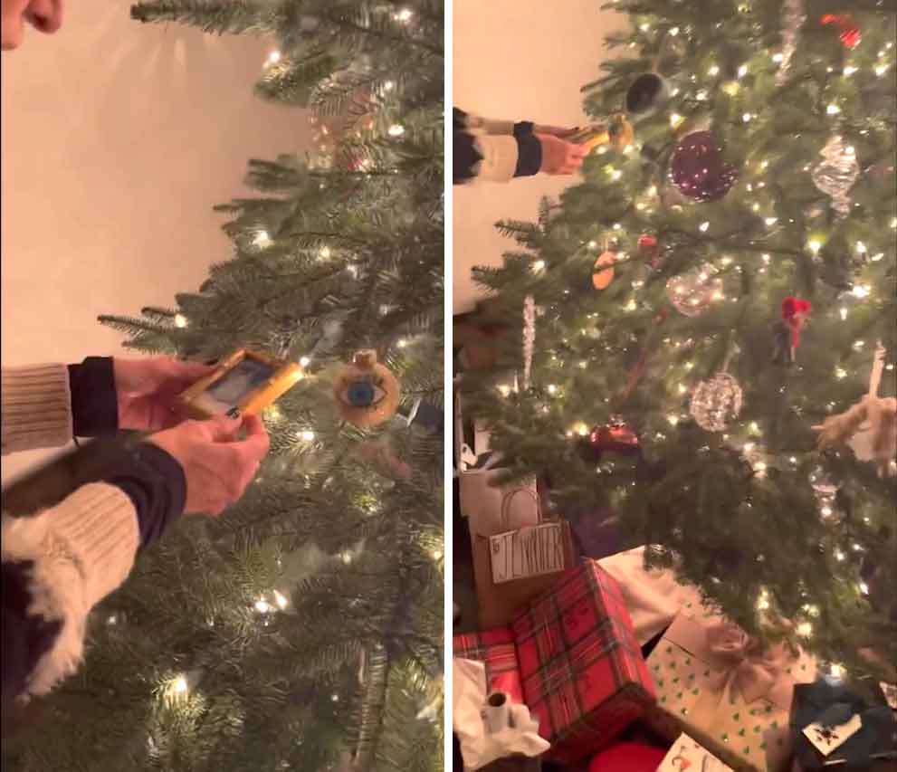 Jennifer Aniston skaper det perfekte julehjørnet. Reproduksjon/Instagram