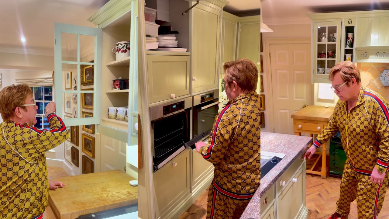 Elton John prova que cozinhas amarelas estão voltando com força — e designers apoiam o retorno das cores ousadas