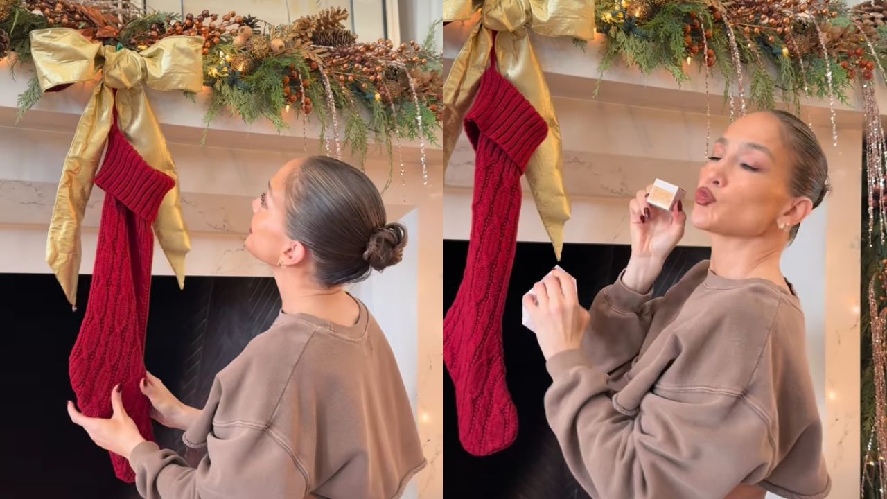 Guirlanda de Natal de Jennifer Lopez transforma a lareira no novo epicentro da decoração festiva