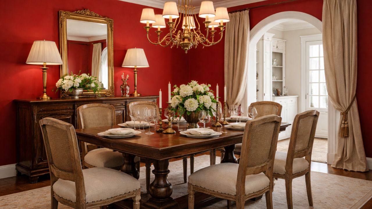 7 kiczowatych kolorów ścian do jadalni, które Twoi goście zauważą natychmiast (i co zastosować zamiast nich)