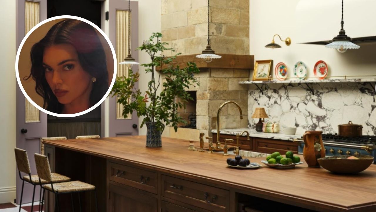 A casa de montanha de Kendall Jenner prova que a iluminação certa transforma a cozinha