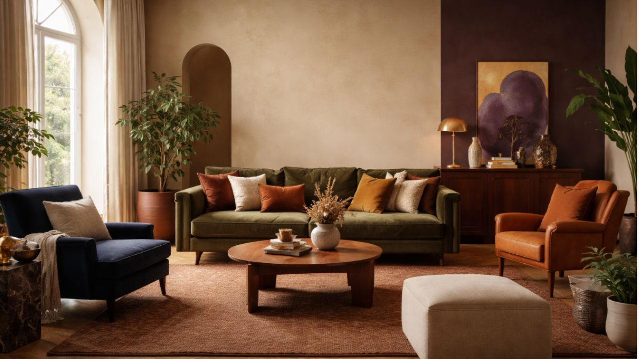 Sig farvel til kedelig beige — her er de 5 moderne og uventede farver, der vil dominere interiører i 2026