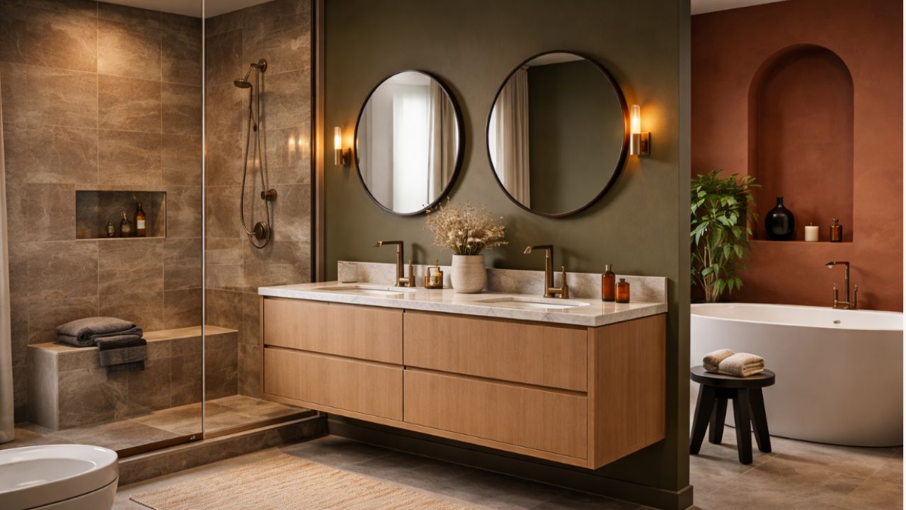De 7 största färgtrenderna för badrum som du bör prova om du renoverar 2026